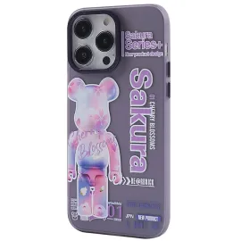 Newface Iphone 13 Pro Kılıf Prada Desenli Kapak - Prada Mor - 1