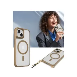 Newface Iphone 15 Plus Kılıf Enka Magsafe Silikon Kılıf - Desert