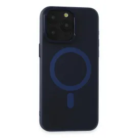 Newface Iphone 15 Pro Max Kılıf Lodos Magneticsafe Mat Kapak - Mavi