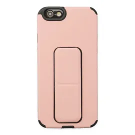 Newface Iphone 6 Kılıf Mega Standlı Silikon - Pudra