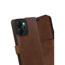 Newface Oppo Reno 14F Trend S Plus Kapaklı Kılıf - Taba