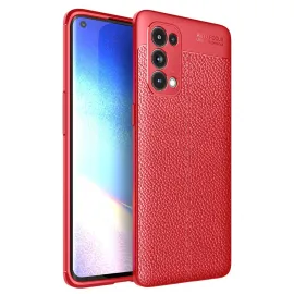 Newface Oppo Reno 5 Pro Kılıf Auto Focus Kapak - Kırmızı