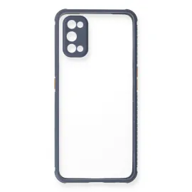 Newface Realme 7 Pro Kılıf Miami Şeffaf Silikon - Gri