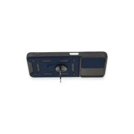 Newface Realme C35 Kılıf Pars Lens Yüzüklü Silikon - Lacivert