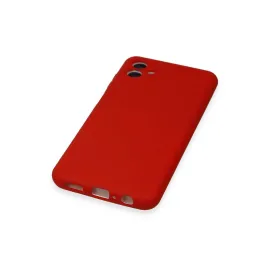 Newface Samsung Galaxy A04 Kılıf Nano Içi Kadife Silikon - Kırmızı