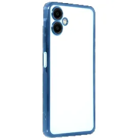 Newface Samsung Galaxy A07 4G Razer Lensli Silikon - Açık Mavi