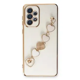 Newface Samsung Galaxy A33 5G Kılıf Esila Silikon - Beyaz