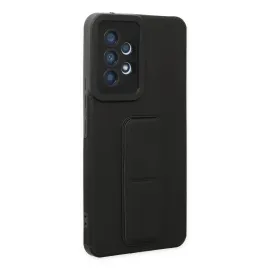 Newface Samsung Galaxy A53 5G Kılıf Mega Standlı Silikon - Siyah