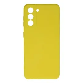 Newface Samsung Galaxy S21 Kılıf Nano Içi Kadife Silikon - Sarı