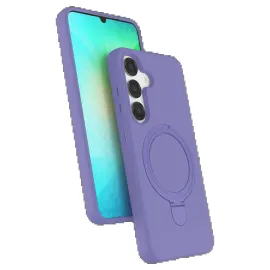 Newface Samsung Galaxy S25 Regal Magsafe Standlı Kapak - Lila