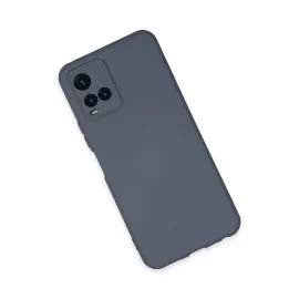 Newface Vivo Y21S Kılıf Nano içi Kadife Silikon - Gri