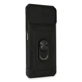 Newface Xiaomi Mi 11 Lite Kılıf Pars Lens Yüzüklü Silikon - Siyah