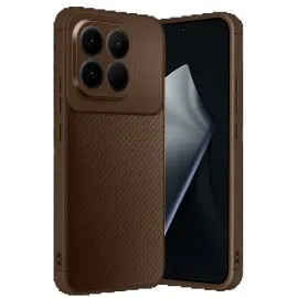 Newface Xiaomi Mi 15T Auto Focus Karbon Kapak - Kahverengi