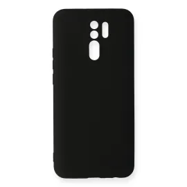 Newface Xiaomi Redmi 9 Kılıf Nano Içi Kadife Silikon - Siyah