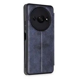 Newface Xiaomi Redmi A3 4G Kılıf Flip Cover - Lacivert