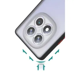 Newface Xiaomi Redmi Note 14 4G Kılıf Montreal Silikon Kapak - Siyah