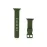 Newface Apple Watch 38mm KR408 Çizgili Silikon Kordon - Koyu Yeşil