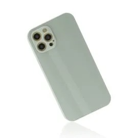 Newface Iphone 12 Pro Max Kılıf Glass Kapak - Turkuaz