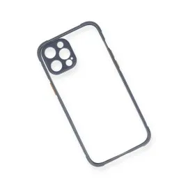 Newface Iphone 12 Pro Kılıf Miami Şeffaf Silikon - Gri