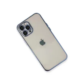 Newface Iphone 12 Pro Kılıf Razer Lensli Silikon - Açık Mavi