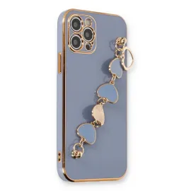 Newface Iphone 12 Pro Max Kılıf Esila Silikon - Gri