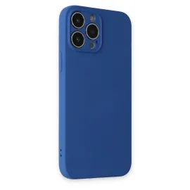 Newface Iphone 13 Pro Kılıf Nano Içi Kadife Silikon - Lacivert