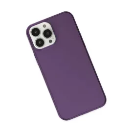 Newface Iphone 14 Pro Kılıf Pc Sert Şeffaf Kapak - Mor