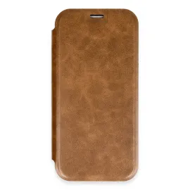 Newface Iphone 16 Pro Kılıf Flip Cover - Taba