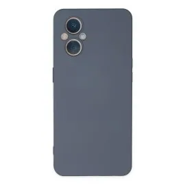 Newface Oppo Reno 7 Lite Kılıf Nano Içi Kadife Silikon - Gri