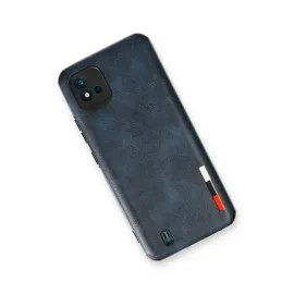 Newface Realme C11 2021 Kılıf Loop Deri Silikon - Lacivert