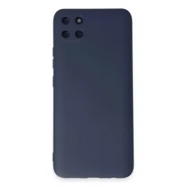 Newface Realme C11 Kılıf Nano Içi Kadife Silikon - Lacivert
