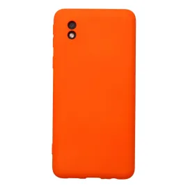 Newface Samsung Galaxy A01 Core Kılıf Nano Içi Kadife Silikon - Turuncu