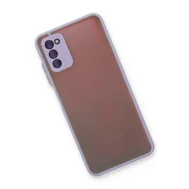 Newface Samsung Galaxy A03S Kılıf Montreal Silikon Kapak - Mor