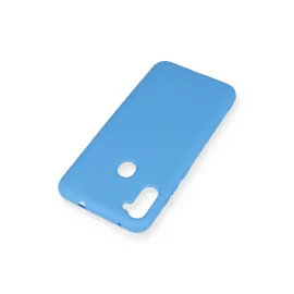 Newface Samsung Galaxy A11 Kılıf Nano Içi Kadife Silikon - Mavi