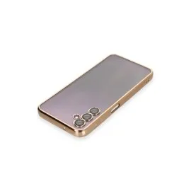 Newface Samsung Galaxy A14 4G Kılıf Razer Lensli Silikon - Gold