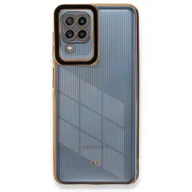 Newface Samsung Galaxy A22 Kılıf Liva Lens Silikon - Siyah