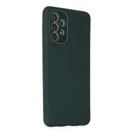 Newface Samsung Galaxy A33 5G Kılıf Lansman Glass Kapak - Koyu Yeşil