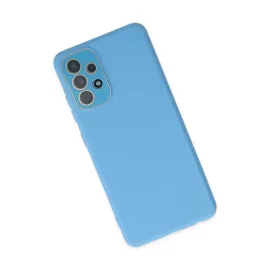 Newface Samsung Galaxy A53 5G Kılıf Lansman Glass Kapak - Mavi