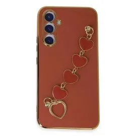 Newface Samsung Galaxy A54 5G Kılıf Esila Silikon - Kırmızı