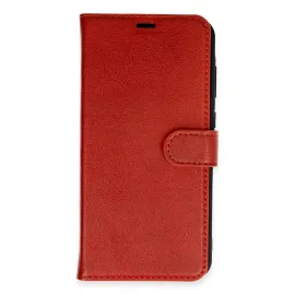 Newface Samsung Galaxy M15 Kılıf Trend S Plus Kapaklı Kılıf - Kırmızı