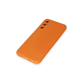 Newface Samsung Galaxy M34 5G Kılıf Nano Içi Kadife Silikon - Turuncu