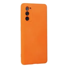 Newface Samsung Galaxy S20 Fe Kılıf Nano Içi Kadife Silikon - Turuncu