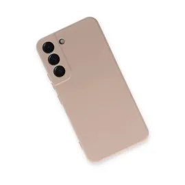 Newface Samsung Galaxy S22 Kılıf Nano Içi Kadife Silikon - Pudra