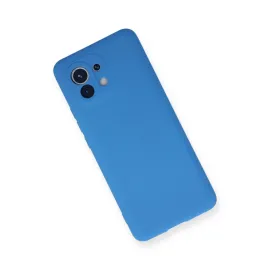 Newface Xiaomi Mi 11 Kılıf Nano Içi Kadife Silikon - Mavi