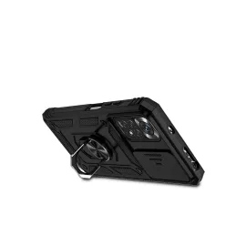 Newface Xiaomi Redmi Note 11 Pro Kılıf Pars Lens Yüzüklü Silikon - Siyah