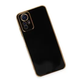 Newface Xiaomi Redmi Note 12S Kılıf Volet Silikon - Siyah