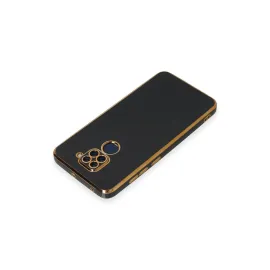 Newface Xiaomi Redmi Note 9 Kılıf Volet Silikon - Siyah