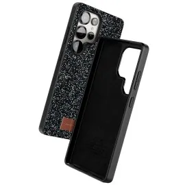 Onegif Samsung Galaxy S25 Ultra Bright Simli Kapak - Siyah