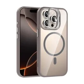 Joko Apple Iphone 14 Pro Max Remim Lensli Magsafe Standlı Kapak - Titan Gri