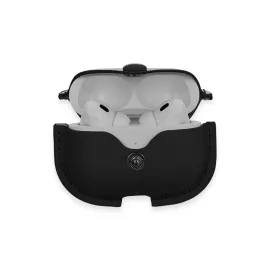 Newface Airpods Pro 2 (2.nesil) Çanta Deri Kılıf - Siyah